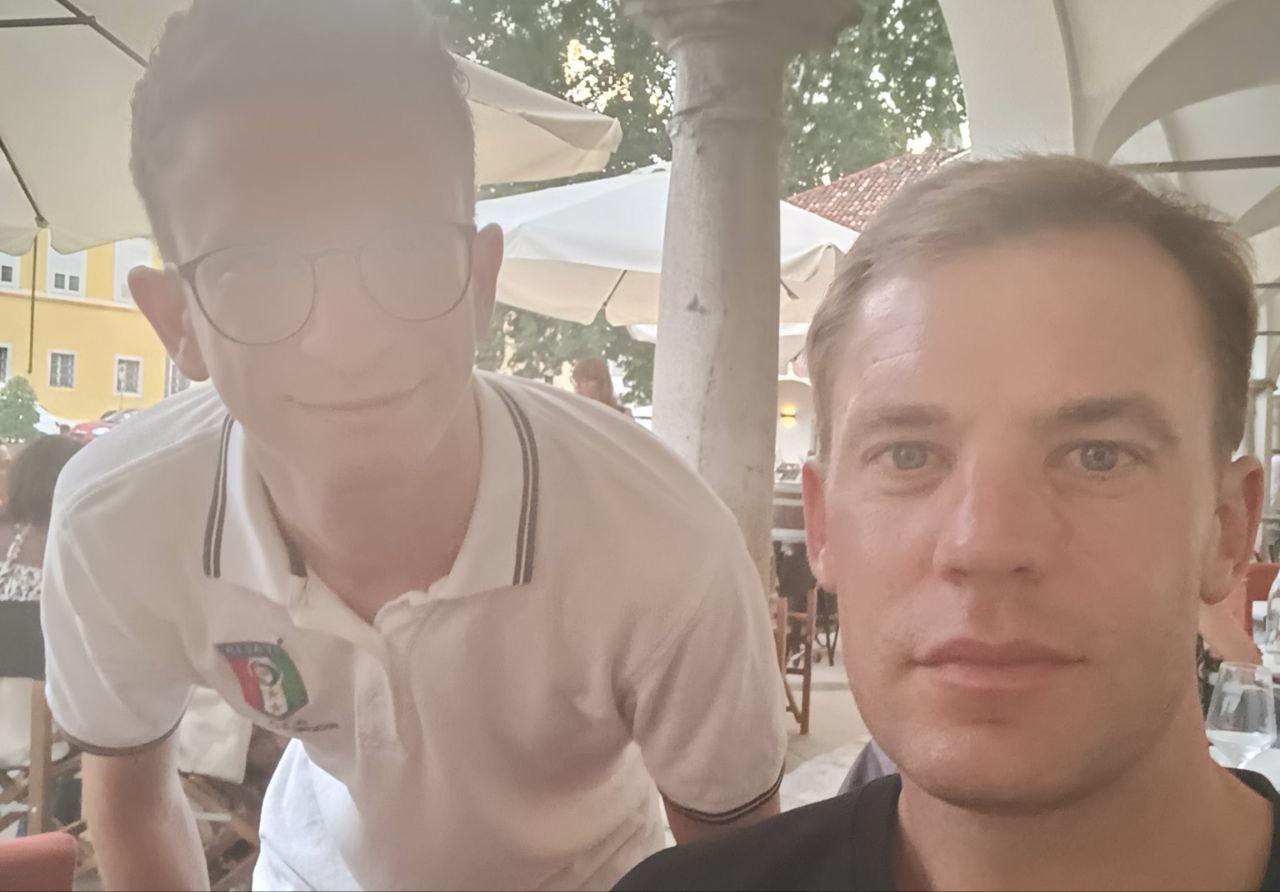 Il portiere del Bayern Monaco a Gorizia, Manuel Neuer cena in città